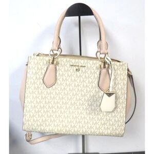Michael Kors "Marilyn" Powder Blush Signature Logo Crossbody Messenger Bag